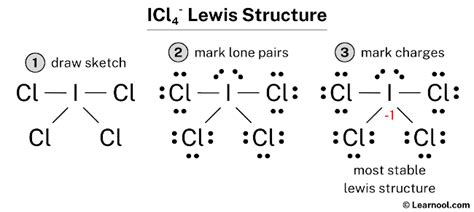 icl4 lewis structure|Write the Lewis structure for ICl4.